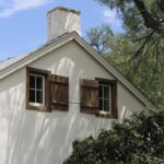 1416 Fiorella.Northwest Elevation Detail and Tree Context.June 20th.Mak